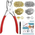 thumbnail image 1 of Januofit 1203Pcs Grommet Tool Kit with Eyelet Pliers, 1/4 Inch 6mm(Inside Hole Size) Fabric Grommet Kit with Fabric Eyelets Grommets, Washers, and Hole Punch Grommet Hand Press kit, 1 of 6