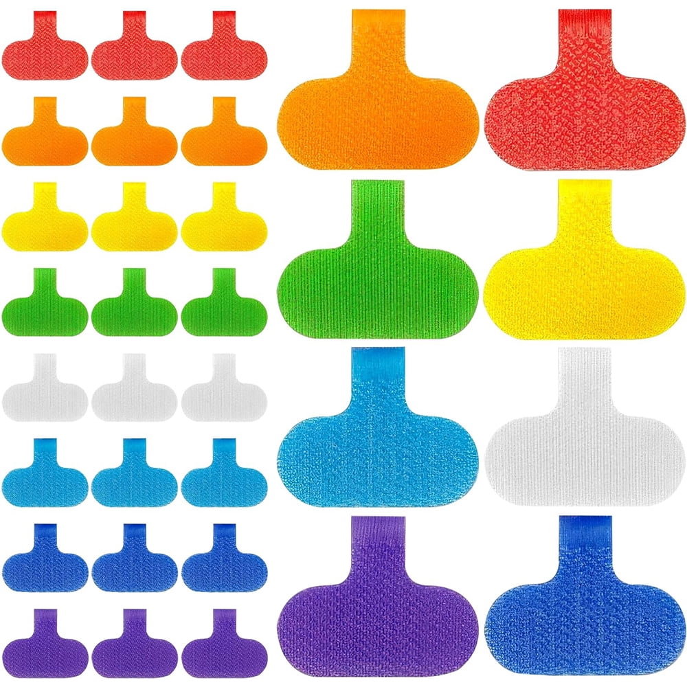 Computer Cable D Label Januofit 32 Pcs Multi Color Durable Cable Lables with Writable Surface ...