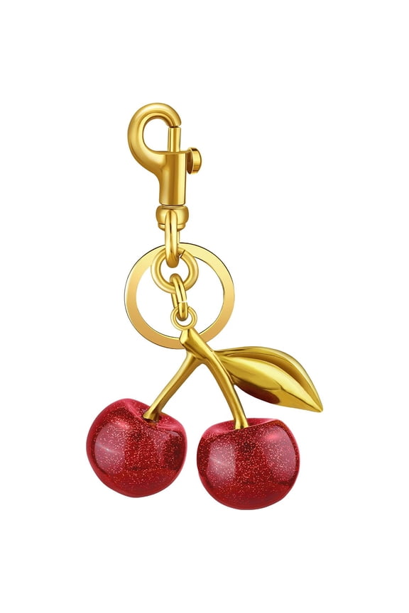 Cherry Bag Charm Cute Key Chains Cherry Purse Charms for Handbags, Strawberry Keychain Gifts for Women