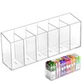thumbnail image 1 of Januofit Drink Packet Organizer, Water Drink Packet Holder with Removable Divider, Water Flavor Packet Organization Container for Kitchen Organizers and Storage (6 Compartments), 1 of 8