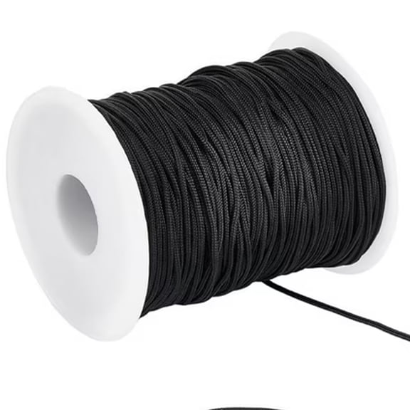 Januofit Elastic String for Bracelets, Selizo Elastic Cord for Jewelry, Stretchy String for Necklace Making, Beading and Sewing (1.2 MM, 109 Yards, Black)