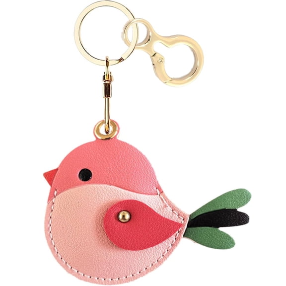 Januofit Leather Keychain Holder Case Compatible with AirTag,Cute Protective Cover with Keyring,Anti-Scratch Finder GPS Tracker Case for Wallet Keys,Bag,Pets