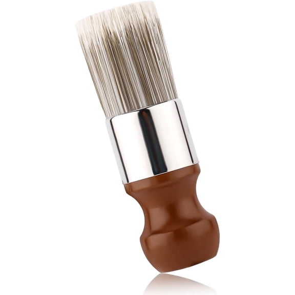 Januofit Salve Brush for Furniture, Wood Furniture Brush with Comfortable Handle Durable Salve Wax Brushing Tool for Leather for Furniture Home Leather