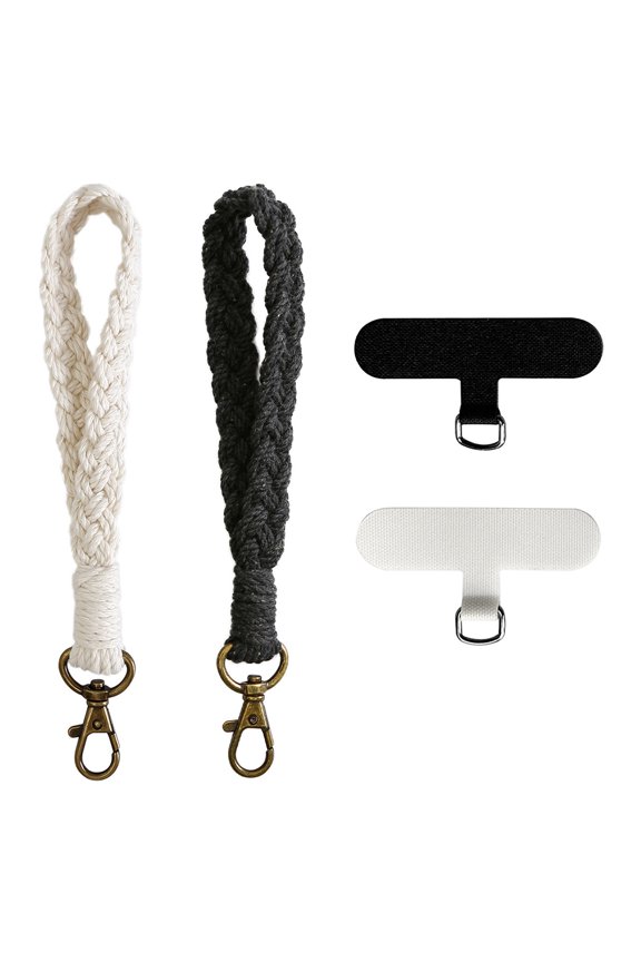 Soft Macrame Keychain Boho Handmade Wristlet Bracelet Keychain Country style Wrist Lanyard Handmade Holder for Women