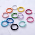 thumbnail image 1 of Januofit Spring O Rings,Round Keychain Carabiner Clips, Alloy Trigger Buckle DIY Accessories for Purse Keychains Keyrings Bag Lanyard Handbag, 1 of 6