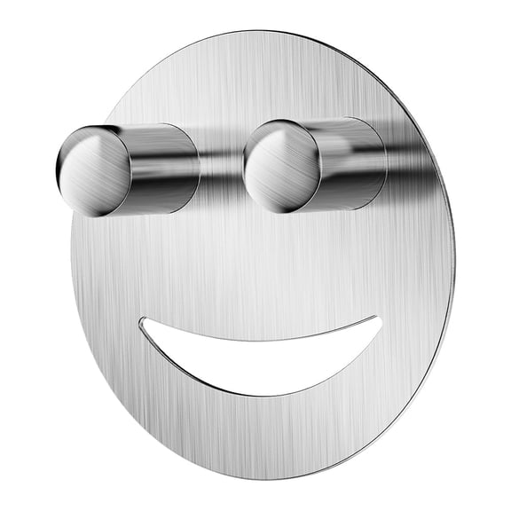 Januofit Stainless Steel Smiley Face Dish Sponge Holder, Silver Sink Caddy Organizer Storage with Suction Cup for Kitchen, Rv Apartment Kitchen Accessories Decor Scrubber