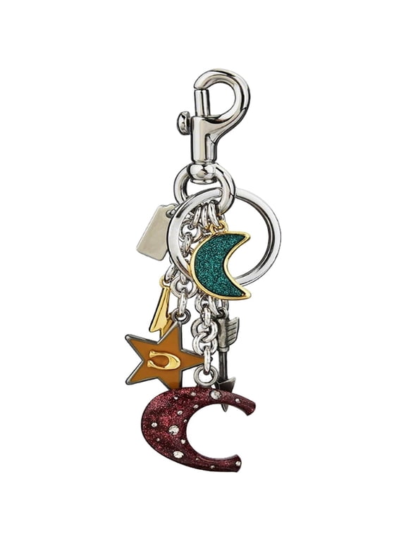 Star Moon Alphabet Keychain, Cute Bag Charm, Purse Accessories for Women