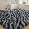 thumbnail image 1 of Janvonne 9x12 Fluffy Area Rug for Living Room Bedroom, Modern Shaggy Carpets Fuzzy Rug for Teens Dorm Bedside Home Decor Aesthetic, Heavy Duty Non Slip, Zebra Print, 1 of 8