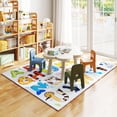 thumbnail image 1 of Janvonne Animal Alphabet Kids Area Rug - Soft ABC Learning Carpet, Non-Slip Washable Play Rug for Nursery Playroom Bedroom,5X7ft, 1 of 9