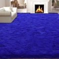 thumbnail image 1 of Janvonne Area Rugs for Living Room，Soft Fluffy Shaggy Bedside Rug,Indoor Floor Carpet for Bedroom Dorms, Nursery Rooms, Home Decor,9x12ft,Bright Blue, 1 of 8