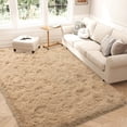 thumbnail image 1 of Janvonne Fluffy Area Rugs for Living Room,Bedroom,Dorms,5x7ft Soft Shaggy Sofa-side Carpet, Home Decor Aesthetic,Camel, 1 of 8