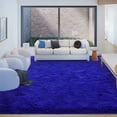 thumbnail image 1 of Janvonne Fluffy Area Rugs for Living Room,Bedroom,Dorms,6x9ft Soft Shaggy Sofa-side Carpet, Home Decor Aesthetic,Bright Blue, 1 of 8