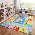 thumbnail image 1 of Janvonne Kids Educational Area Rug for Learning USA Map,Alphabet, Numbers, Colors, Season,Non-Slip Machine washable Carpet for Nursery, Playroom,4x5ft, 1 of 9