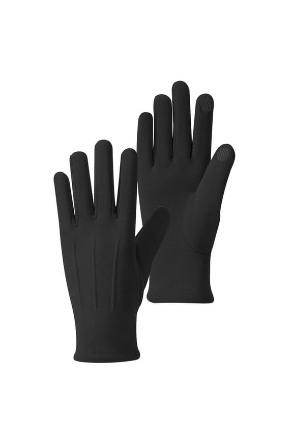 Touch Screen Gloves for Women & Men – Windproof Winter Gloves for Skiing, Cycling & Driving – Warm Fleece Lined Cold Weather Gloves（Black）