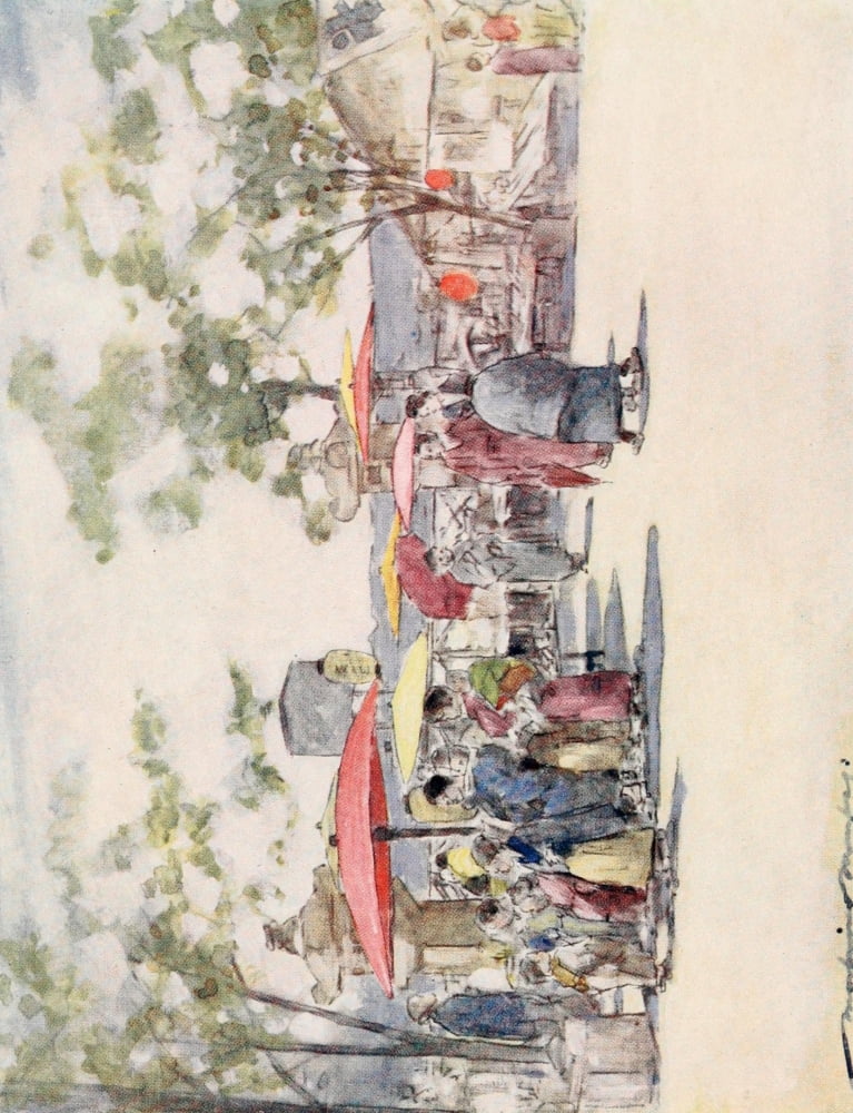 Japan 1901 A blond day Canvas Art - Mortimer Menpes (24 x 36)