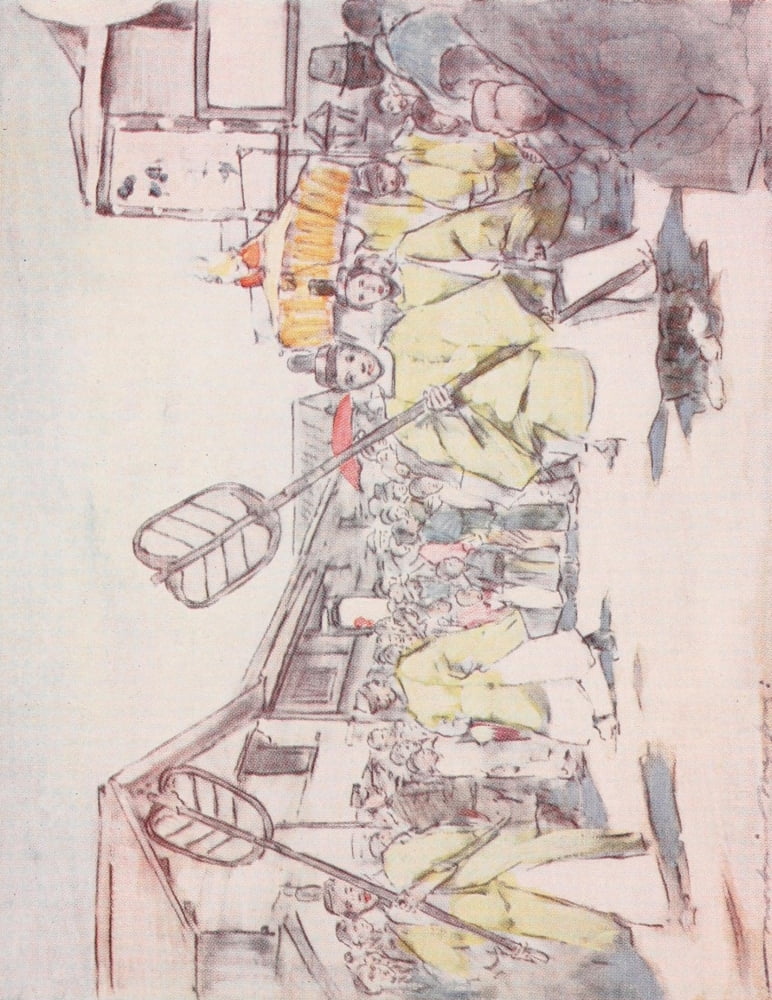 Japan 1901 A religious procession Canvas Art - Mortimer Menpes (18 x 24)