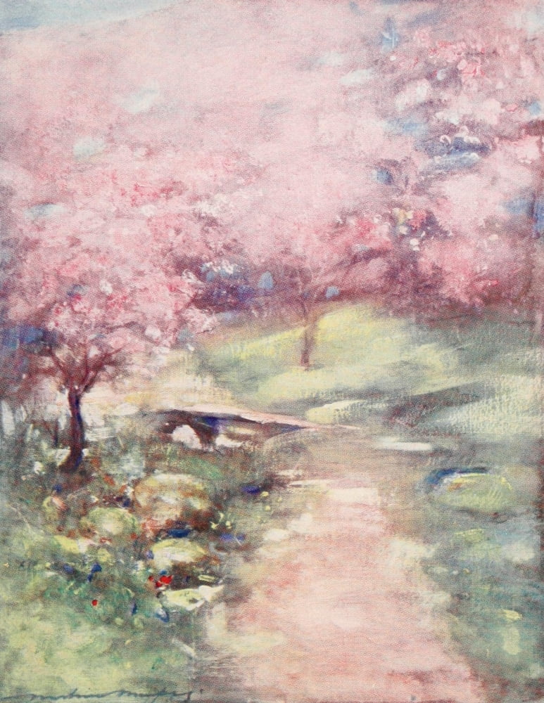 Japan 1901 Blossom of the glen Canvas Art - Mortimer Menpes (24 x 36)