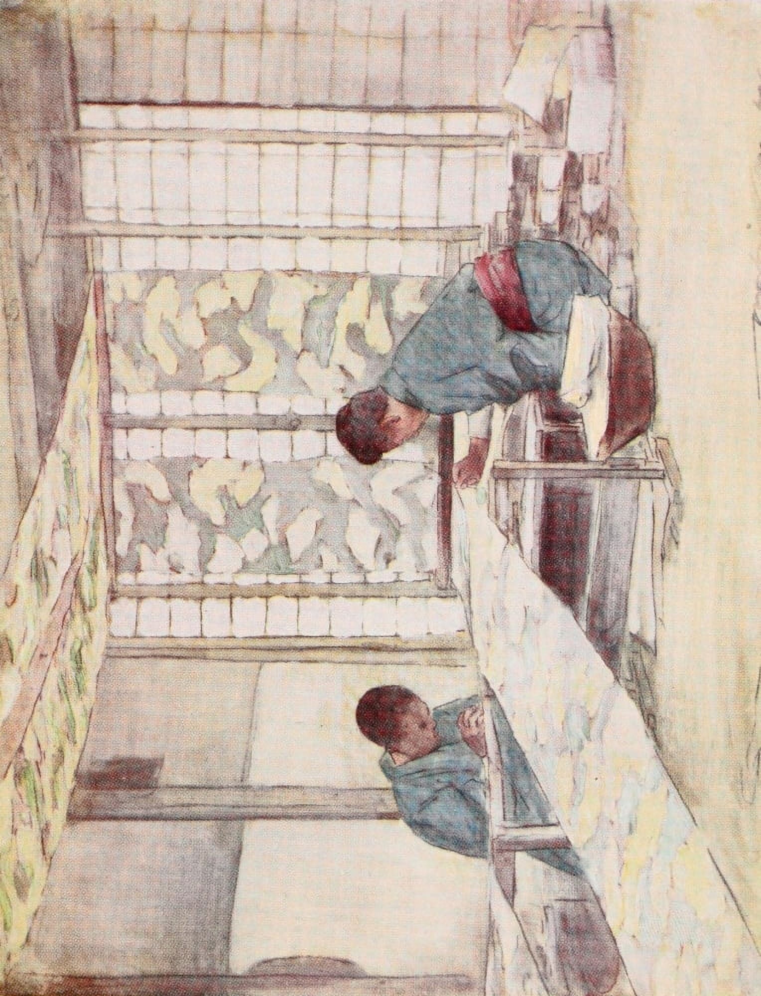 Japan 1901 Finishing touches Canvas Art - Mortimer Menpes (18 x 24)