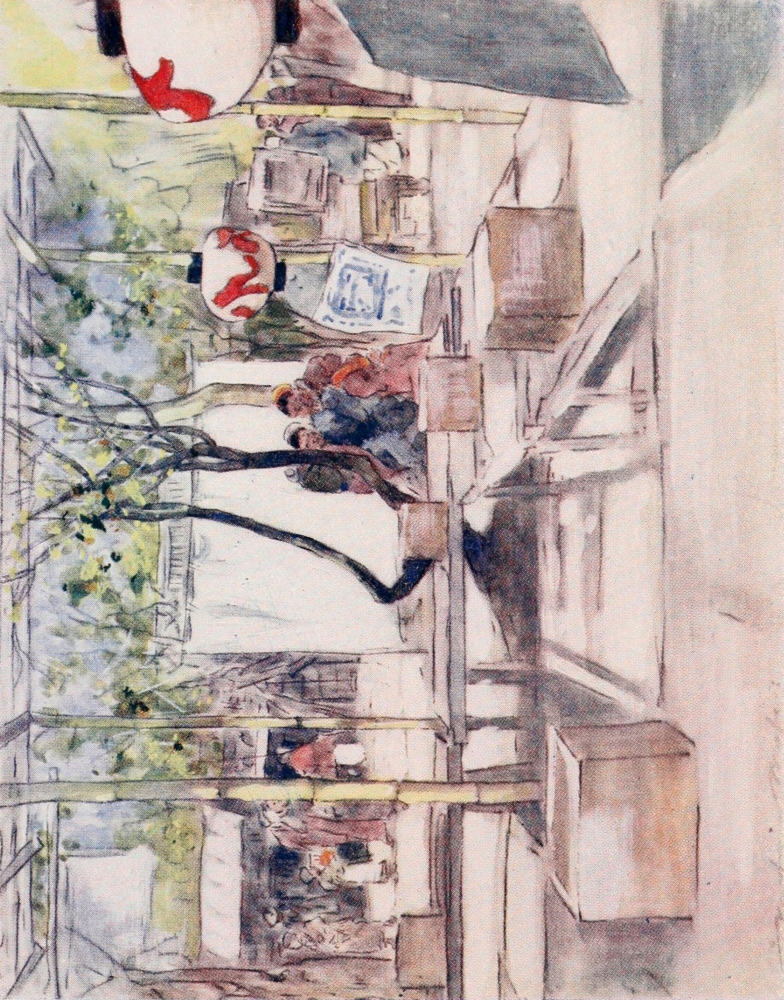 Japan 1901 In the eye of the sun Canvas Art - Mortimer Menpes (24 x 36)