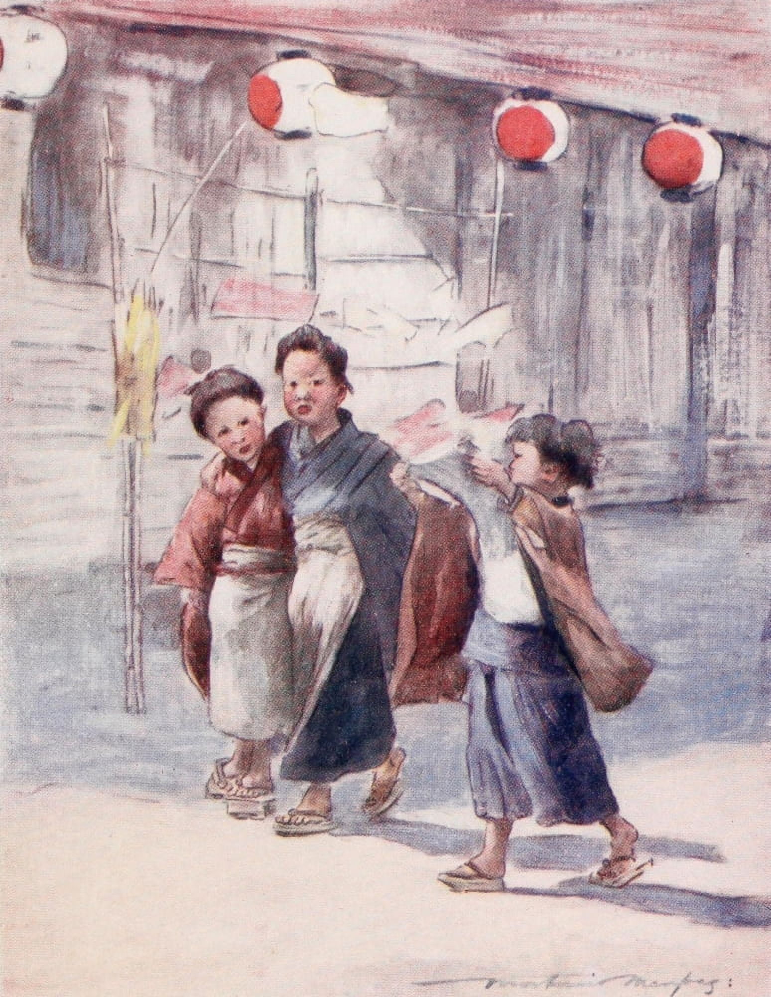 Japan 1901 News Canvas Art - Mortimer Menpes (24 x 36)