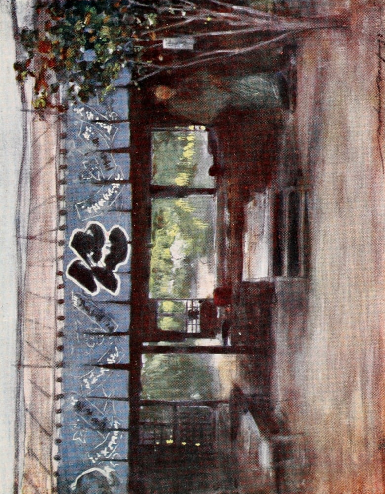 Japan 1901 The Tea-house of the Slender Tree Canvas Art - Mortimer Menpes (18 x 24)