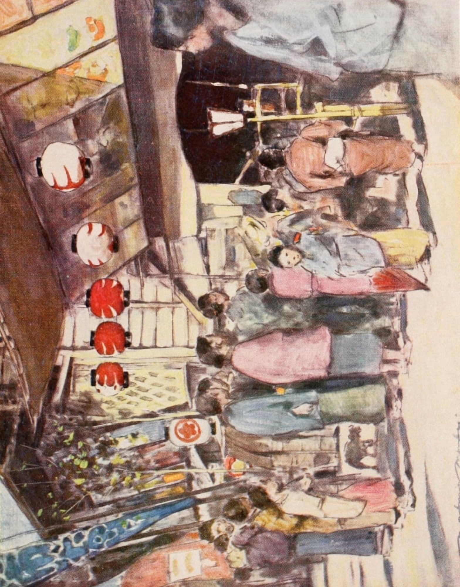 Japan 1901 The bill of the play Japan 1901 Canvas Art - Mortimer Menpes (24 x 36)