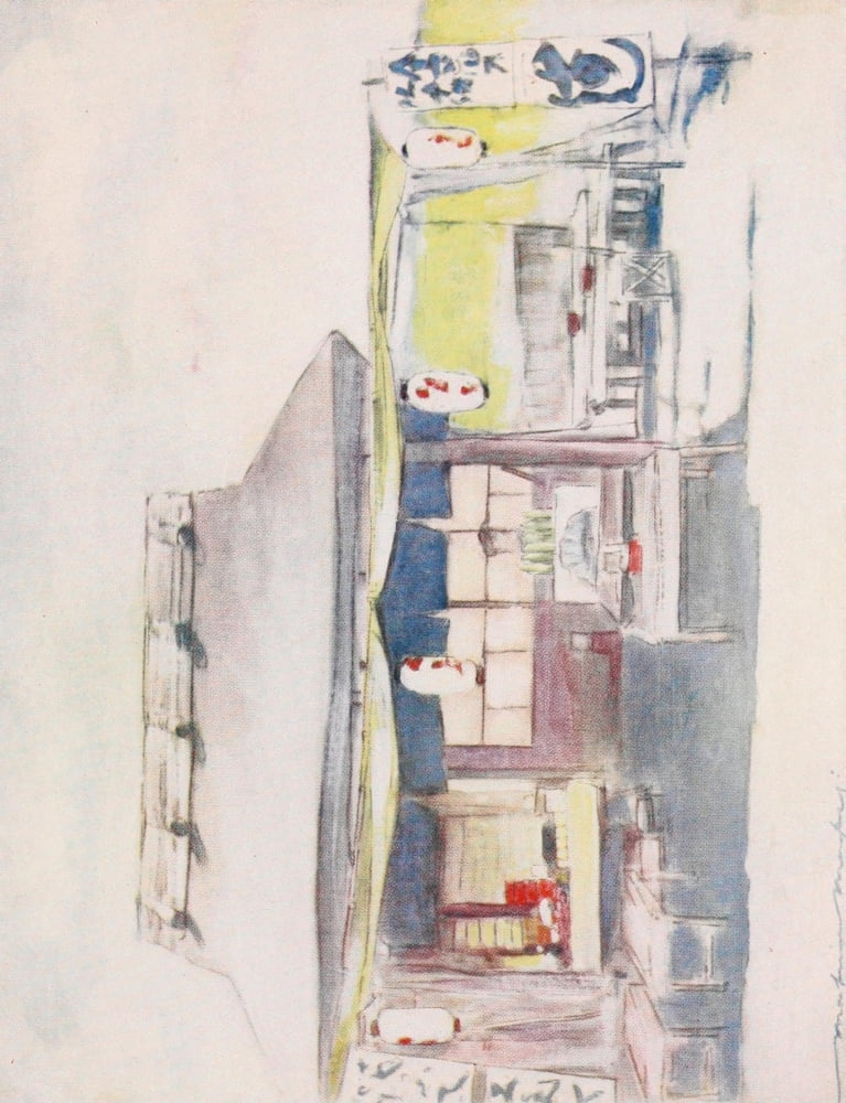 Japan 1901 The empty tea-house Canvas Art - Mortimer Menpes (18 x 24)