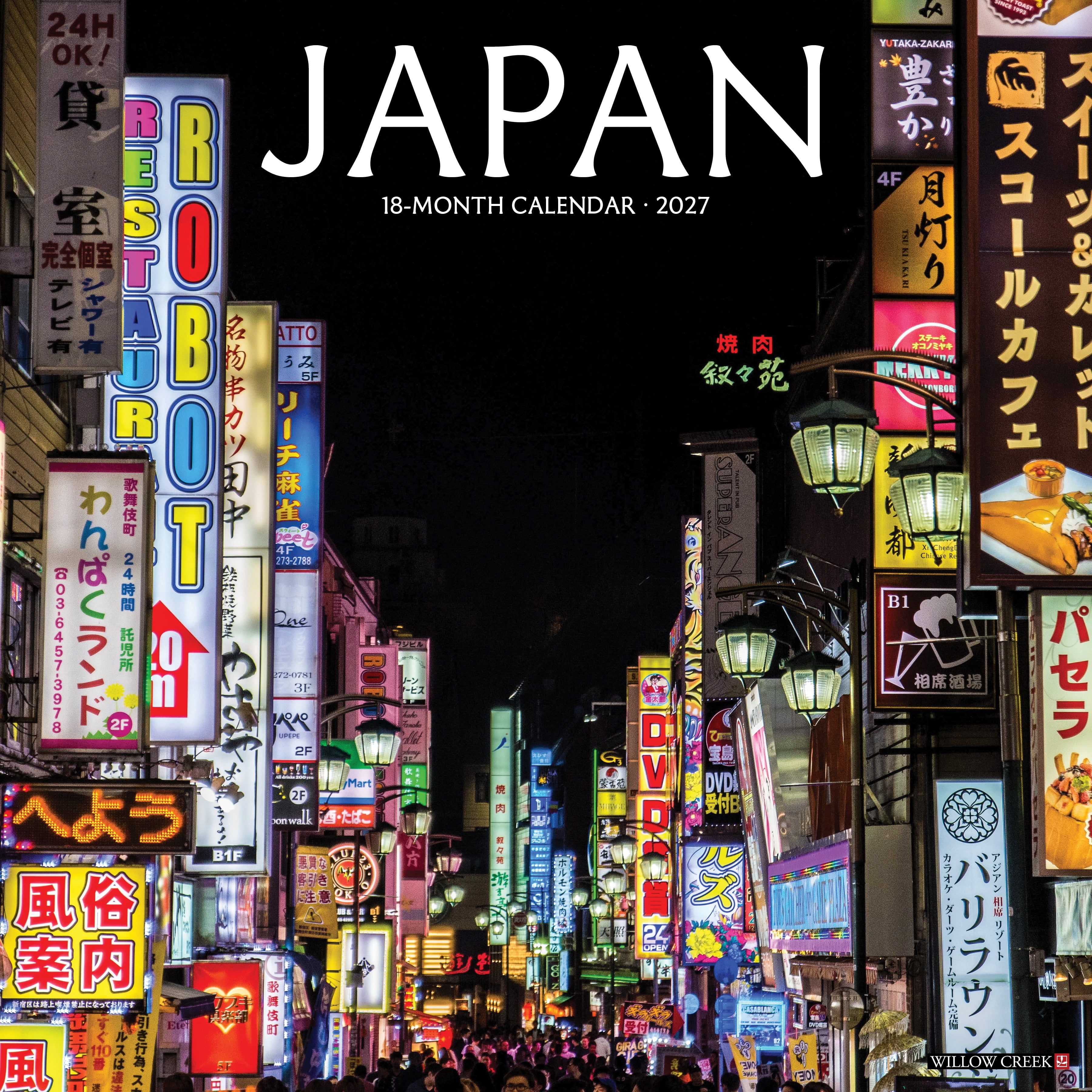 Willow Creek Press, Japan 2027 Wall Calendar