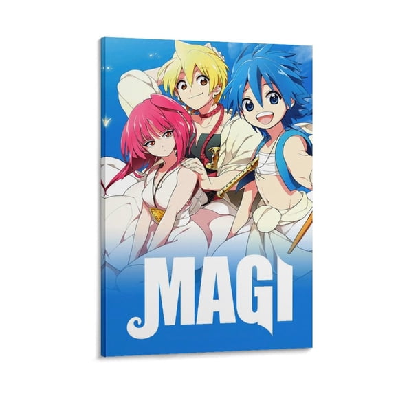 Japan Animation Magi The Labyrinth of Magic Anime Role Poster Canvas Poster Wall Art Picture Prints Hanging Photo Gift Decor Home Posters Artworks 16x24inch(40x60cm)