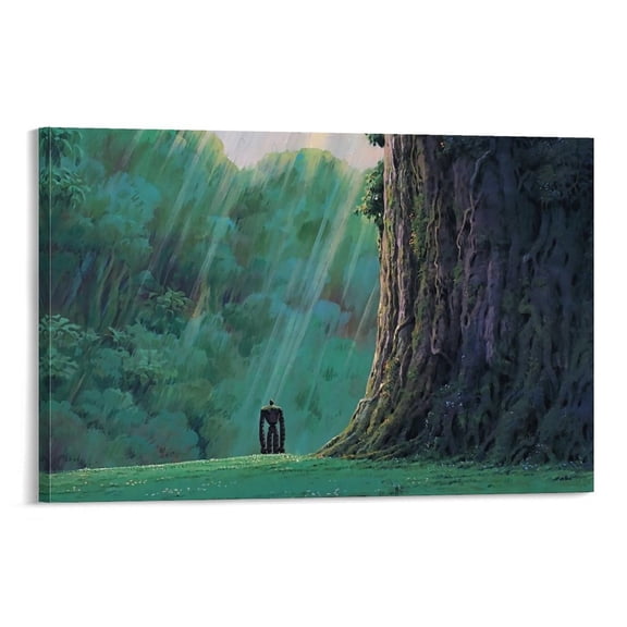 Japan Anime Castle in The Sky Poster Posters Wall Art Painting Canvas Gift Living Room Prints Bedroom Decor Poster Artworks 24x36inch(60x90cm)