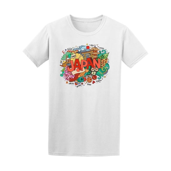 Japan Asia Country Nippon Doodle Tee Men's -Image by Shutterstock