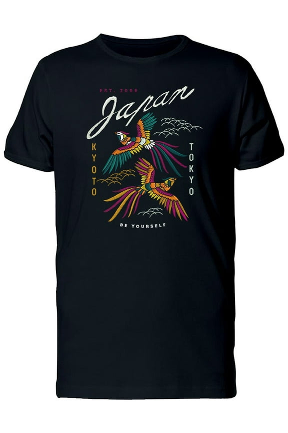 Japan Be Yourself Tokyo Birds T-Shirt Men -Image by Shutterstock, Male Small