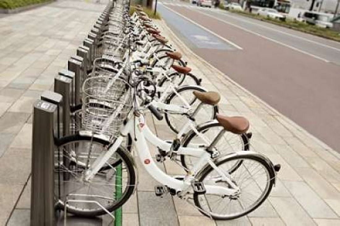 Japan Bicycle - 7 Canvas Art - Alan Blaustein (12 x 18)