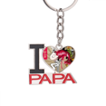 thumbnail image 1 of Japan Carp Waves  Pattern Keychain Metal Keyring Holder Love PAPA Father, 1 of 3