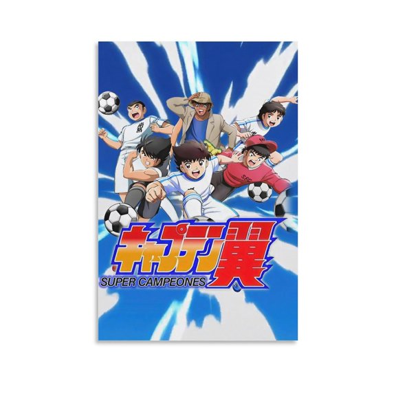 Japan About Children Sports Anime Captain Tsubasa Poster Canvas Wall Art Prints Poster Gifts Photo Picture Painting Posters Room Decor Home Decorative 20x30inch(50x75cm)