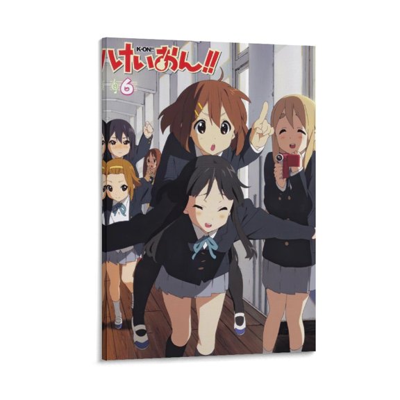 Japan Comedy Music Manga Series Movie K-On! Girls Characters Anime Poster Picture Print Wall Art Poster Painting Canvas Posters Artworks Gift Room Aesthetic 24x36inch(60x90cm)