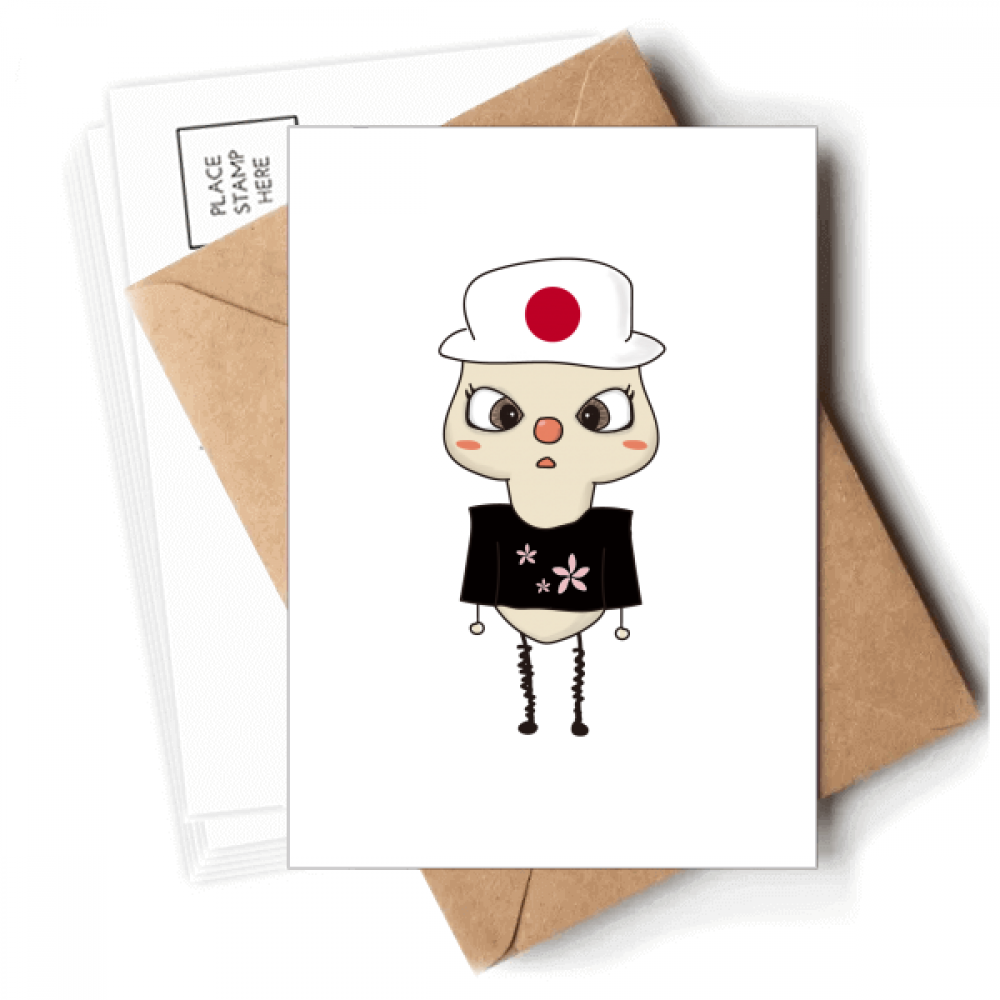 Japan Country Asia Cherry Blossom Flag UU Postcards Envelopes Blank Note Cards Mailing