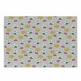 thumbnail image 1 of Japan Cutting Board, Japanese Foods Rice Ball Cherries Kawaii Anime Pattern Design, Decorative Tempered Glass Cutting and Serving Board, Small Size, Multicolor Pink, by Ambesonne, 1 of 1