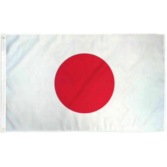 Japan Flag 2x3ft Polyester Banner Country Asia Smaller Grommets Man Cave Garage