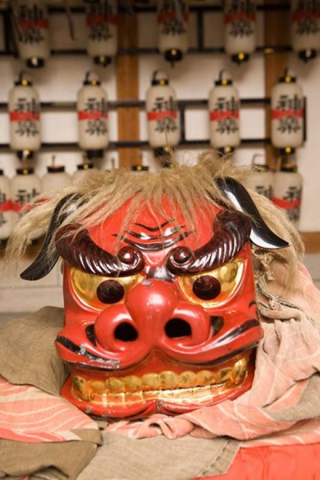 Japan Gifu Takayama Lion dance festival Canvas Art - John & Lisa Merrill DanitaDelimont (18 x 26)