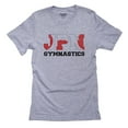 thumbnail image 1 of Japan Gymnastics - Olympic Games - Rio - Flag Men's Grey T-Shirt, 1 of 2