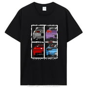 Japan JDM Tshirt R34 NSX FD3S RX7 Racing Car Print Streetwear Men Women Fashion Summer T-shirt Male Tees Cotton Casual Tops