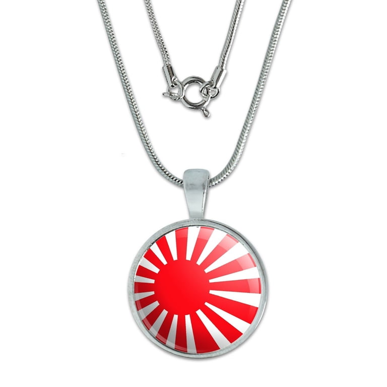 Japan Japanese Flag Rising Sun Small Pendant - Walmart.com