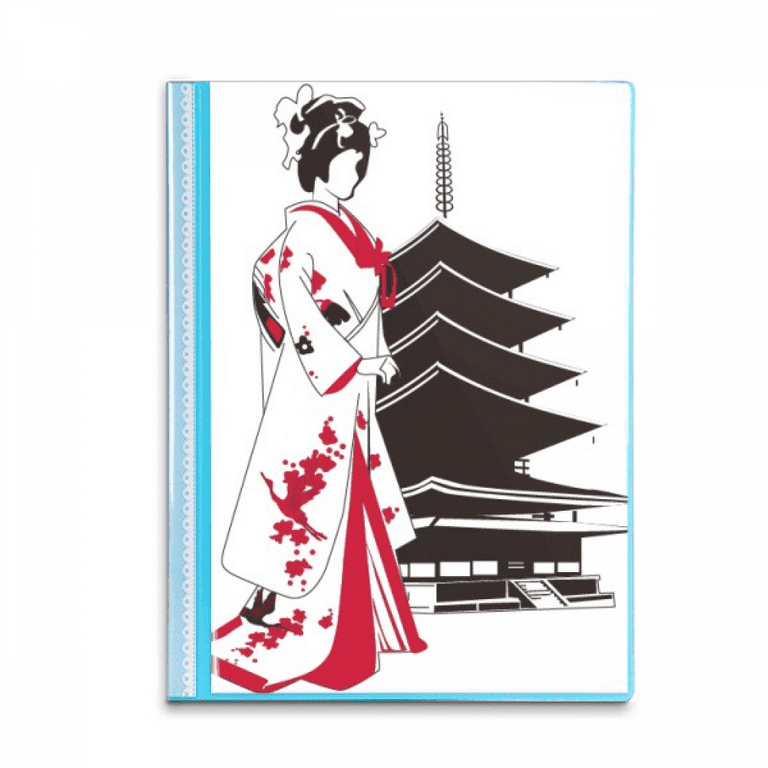 送料無料 通販  Japan Japanese Style Kimono Girl Book Sheet Protectors FRIDAY