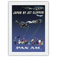 thumbnail image 1 of Japan by Jet Clipper - Koinobori (Carp Streamers) - Pan American - Vintage Airline Travel Poster by Aaron Fine c.1960s - Japanese Unryu Rice Paper Art Print 24 x 32 in, 1 of 4