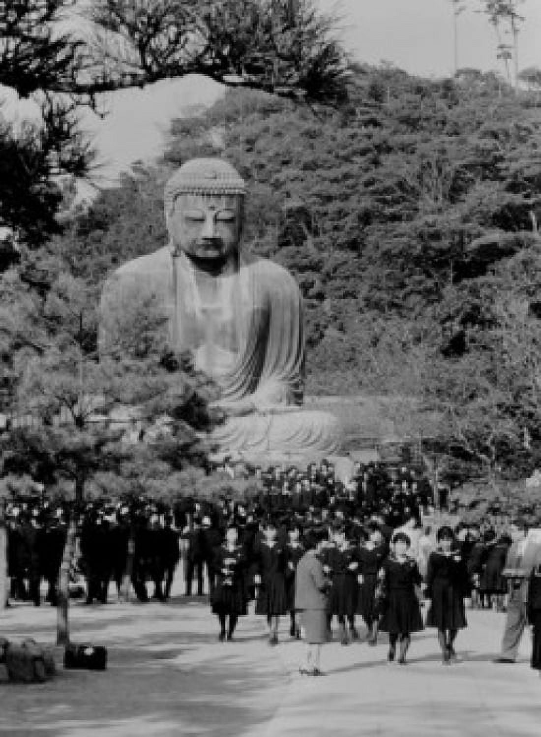 Japan Kamakura Amida Buddha Statue Canvas Art - (18 x 24)
