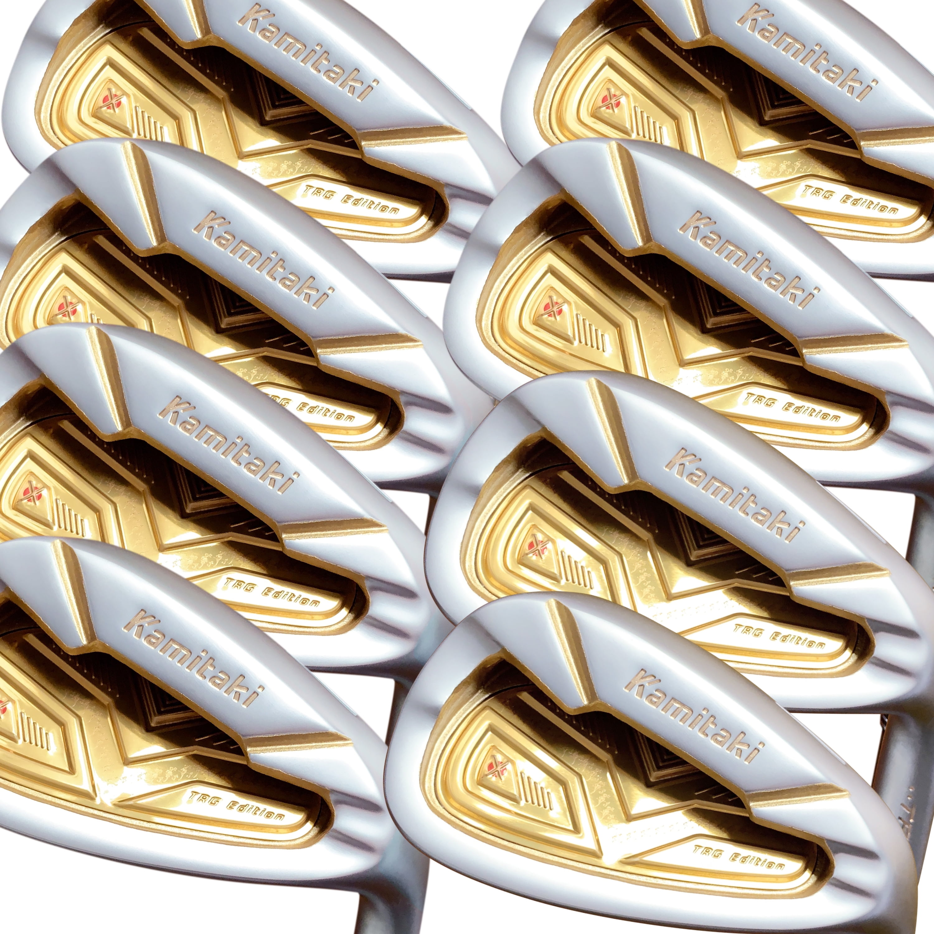 Japan Kamitaki Iron Mens Golf Club Set,Pearl Finish,TRS Model,4-P,Sw,Senior Flex,Graphite Shaft,Grip Mid,Plus Length,Pack of 8