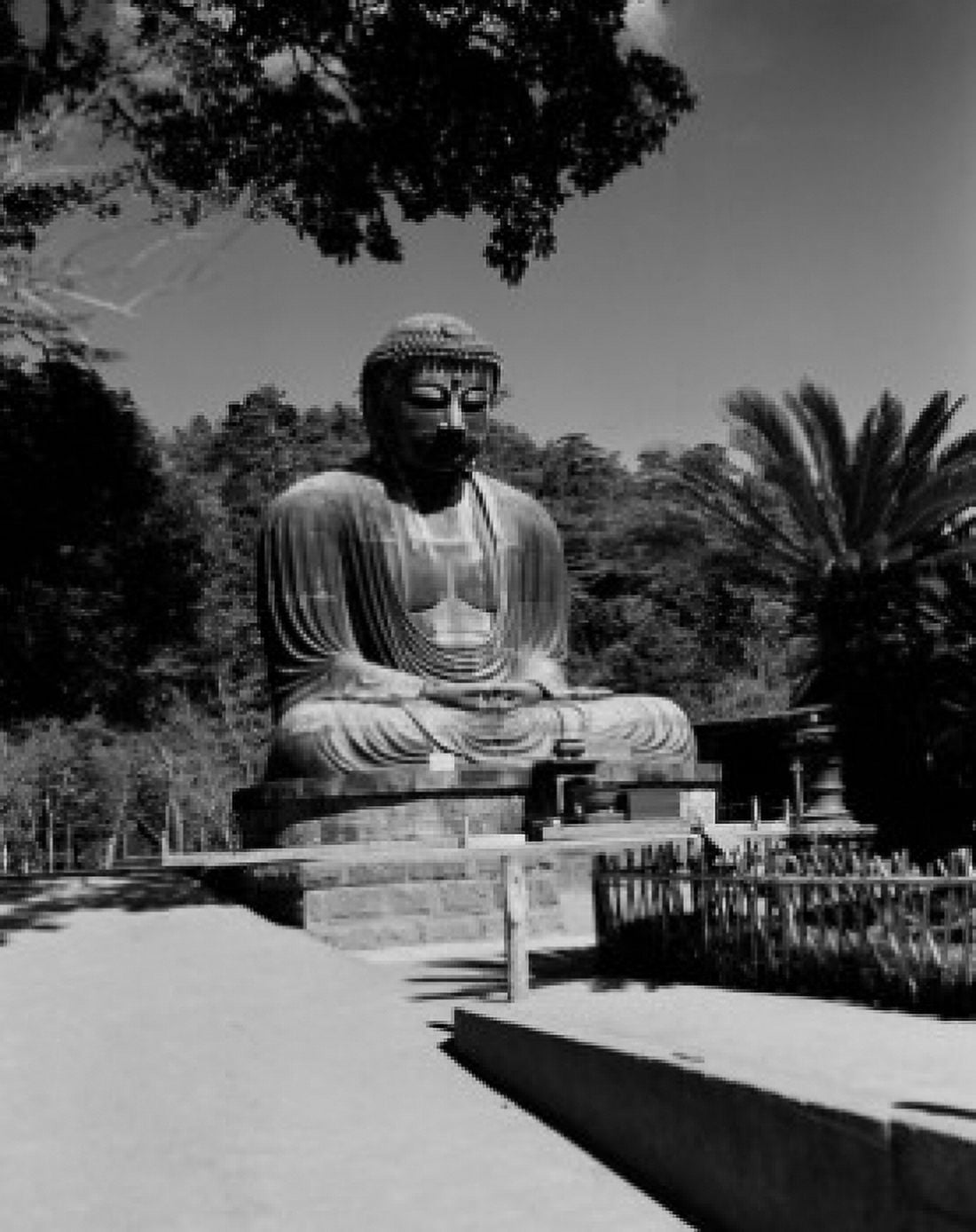 Japan Kanagawa Prefecture Kamakura Budda statue Canvas Art - (24 x 36)