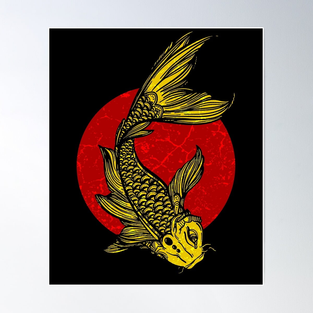 Japan Koi Fish Poster Wall Art Bedroom Wall Art - Walmart.com
