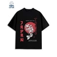 thumbnail image 1 of Greenink Japan Koi T-Shirt men carp 180G 100% Cotton black interesting interesting Basic Unisex Shirt Graphic tshirts Funny Unisex Shirt Crewneck tshirts Retro Unisex Shirt Cotton tshirts, 1 of 7